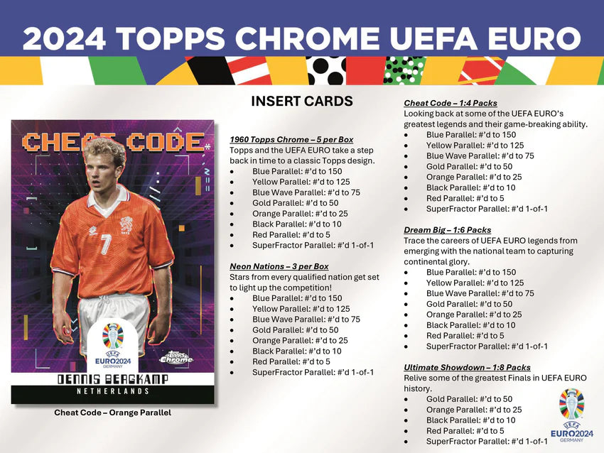 2024 Topps Chrome® UEFA EURO Hobby Box