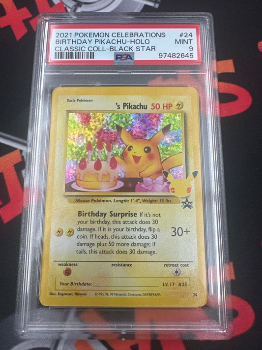 2021 Pokémon Celebrations Pikachu - Holo Black Star PSA 9 #24