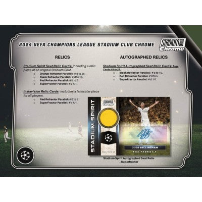 2023-24 Topps Stadium Club Chrome UEFA Club Competitions Soccer Hobby Box