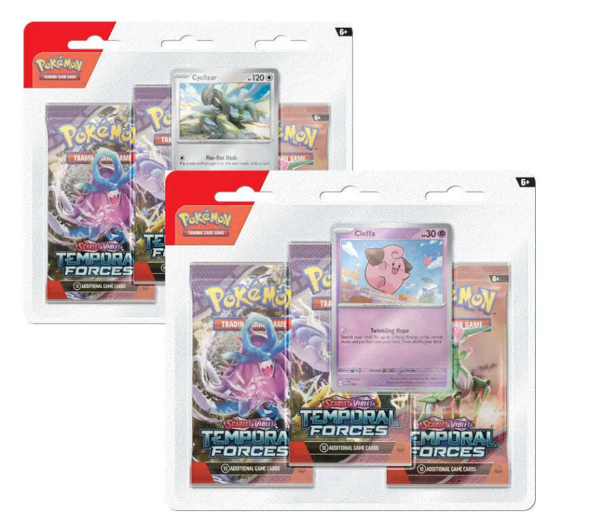 Pokemon TCG: Scarlet & Violet Temporal Forces Booster Blister (Cleffa or Cyclizar)