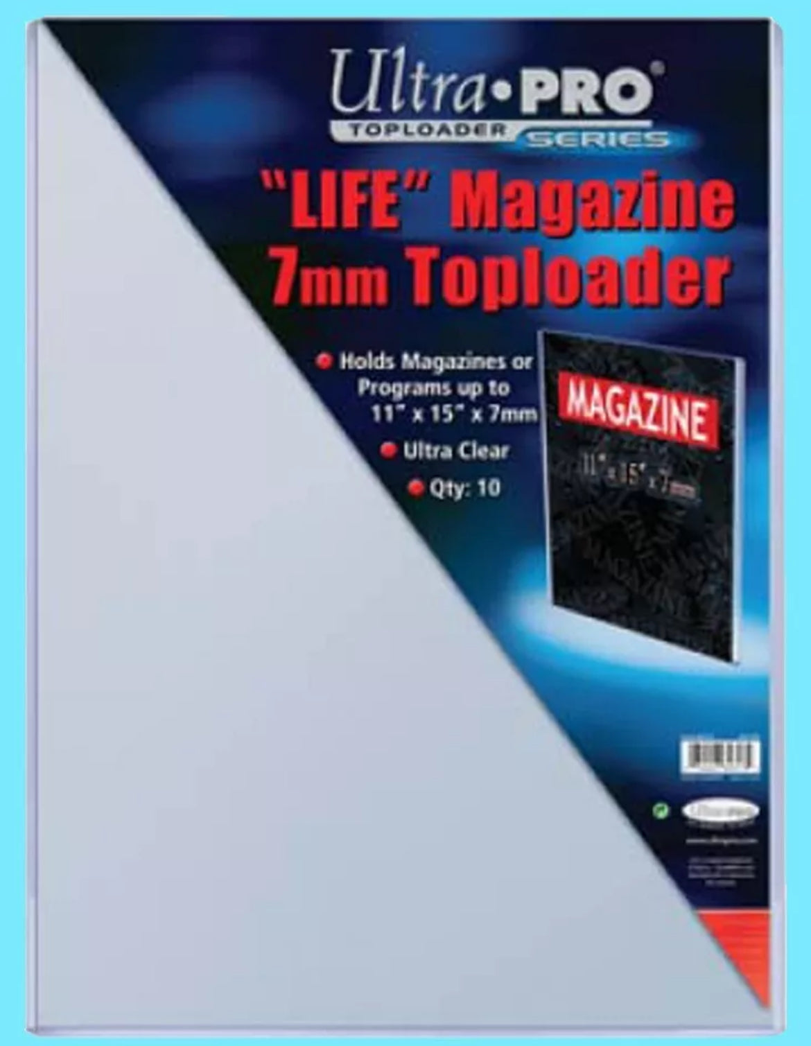 10 ULTRA PRO 11x15 7MM THICK LIFE MAGAZINE TOPLOADERS New Rigid Art Lobby Card