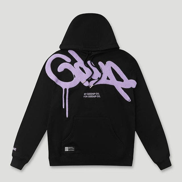 Handstyle Hoodie Black/Lavender