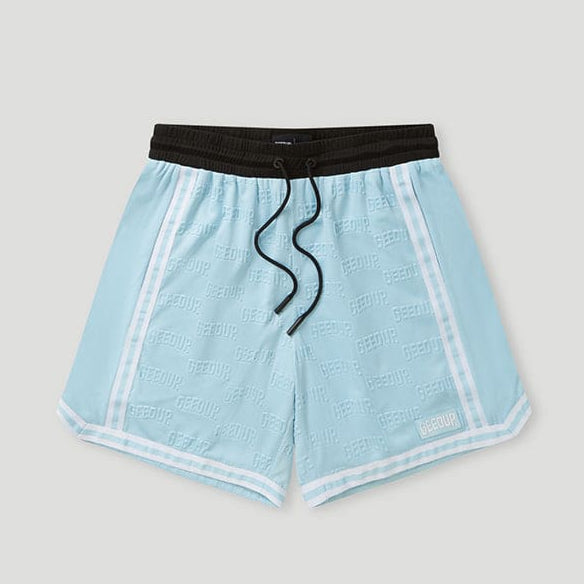 Emboss Mesh Shorts Cool Blue