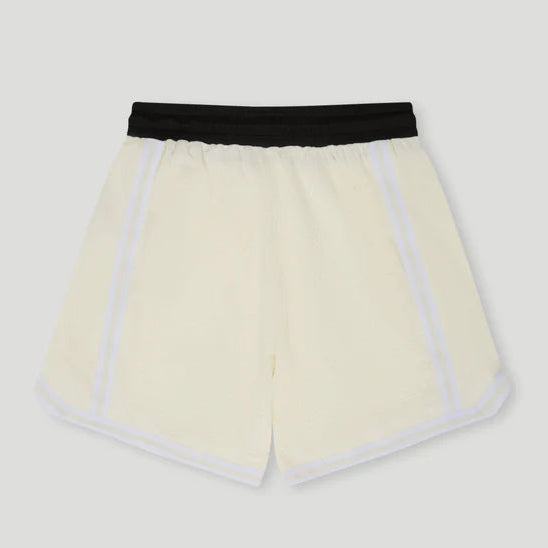 Emboss Mesh Shorts Cream