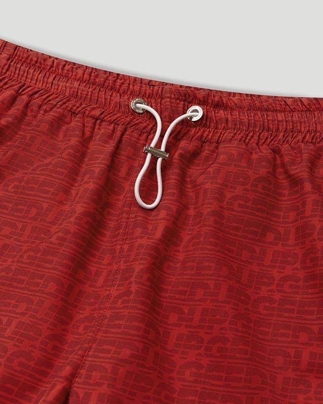 Geedup Sportsman Swim Shorts Red