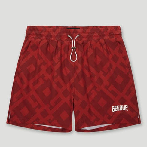 G Monogram Swim Shorts Red