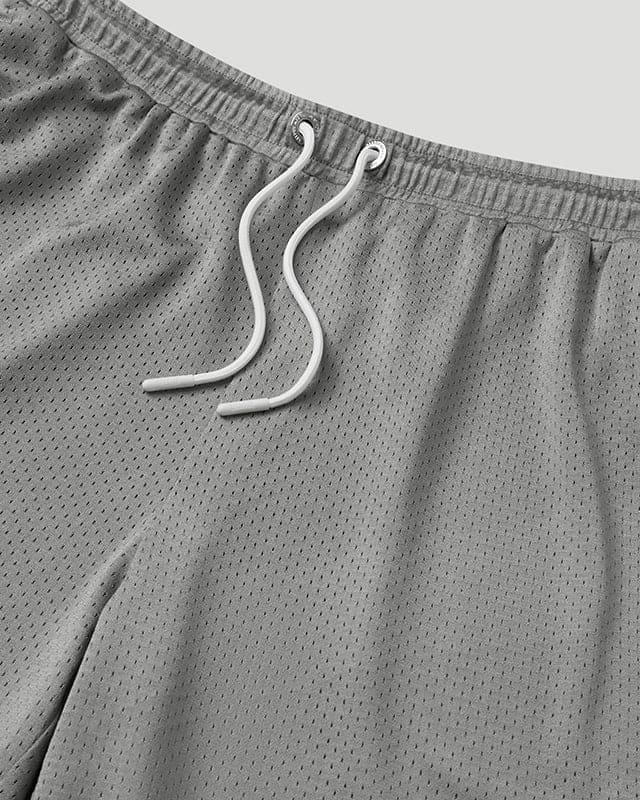 TEAM LOGO Mesh Shorts Grey