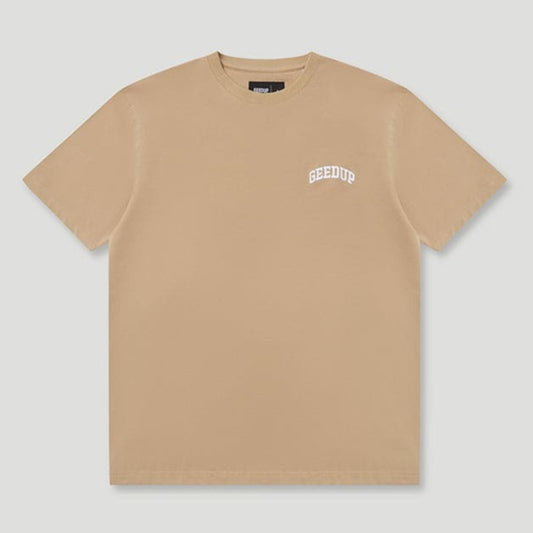 Micro Team Logo T-Shirt Tan