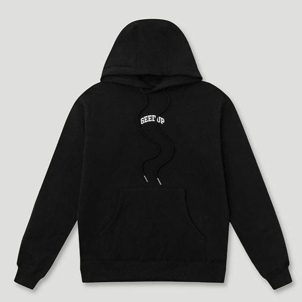 Micro Team Logo Hoodie Black