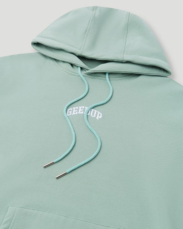 Micro Team Logo Hoodie Pistachio