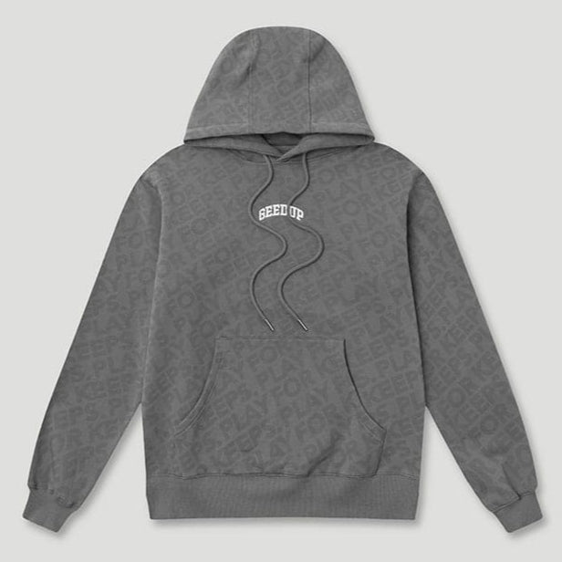 Micro Team Logo Hoodie Grey