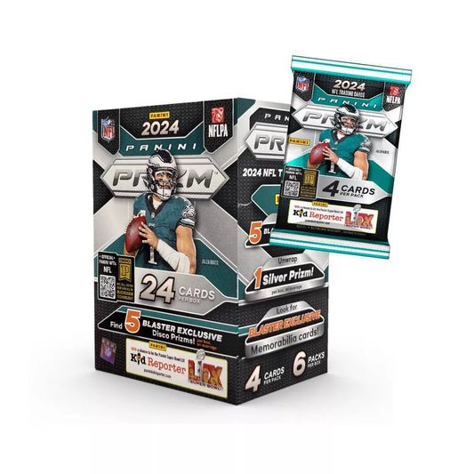 2024 Panini NFL PRIZM Football 6-Pack Blaster Box (Lazer Prizms)