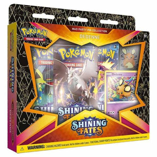 POKÉMON TCG Sword and Shield- Shining Fates Mad Party Pin Collection-assorted*