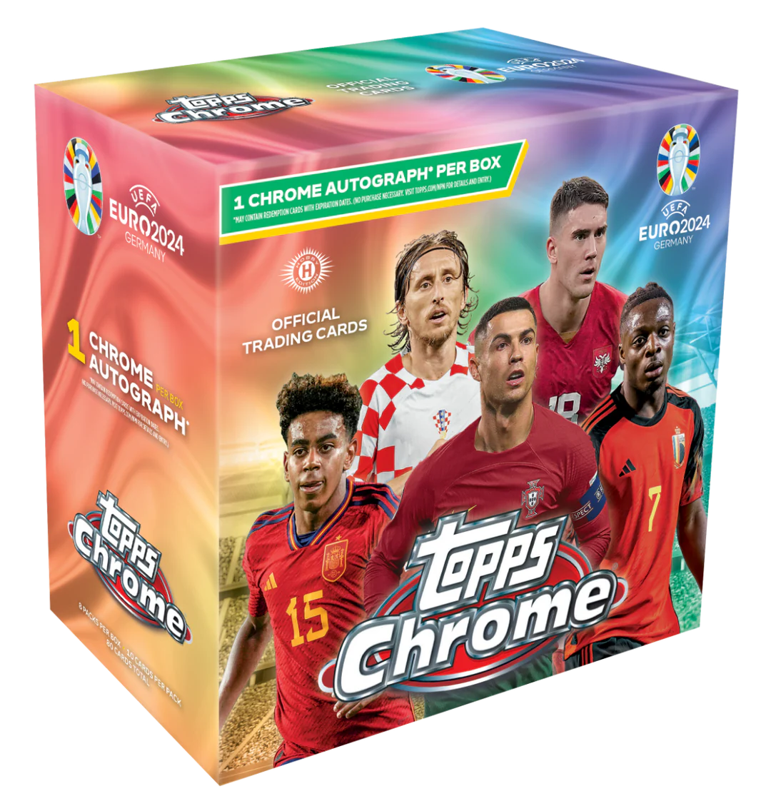 2024 Topps Chrome® UEFA EURO Hobby Box