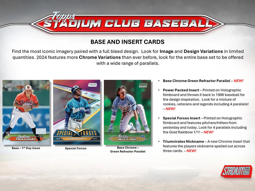 2024 Topps Stadium Club Baseball MLB Compact Box