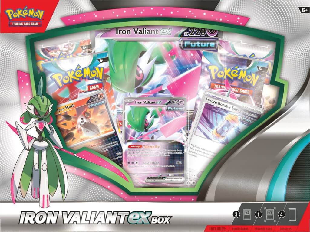 POKÉMON TCG Roaring Moon/ Iron Valiant ex Box