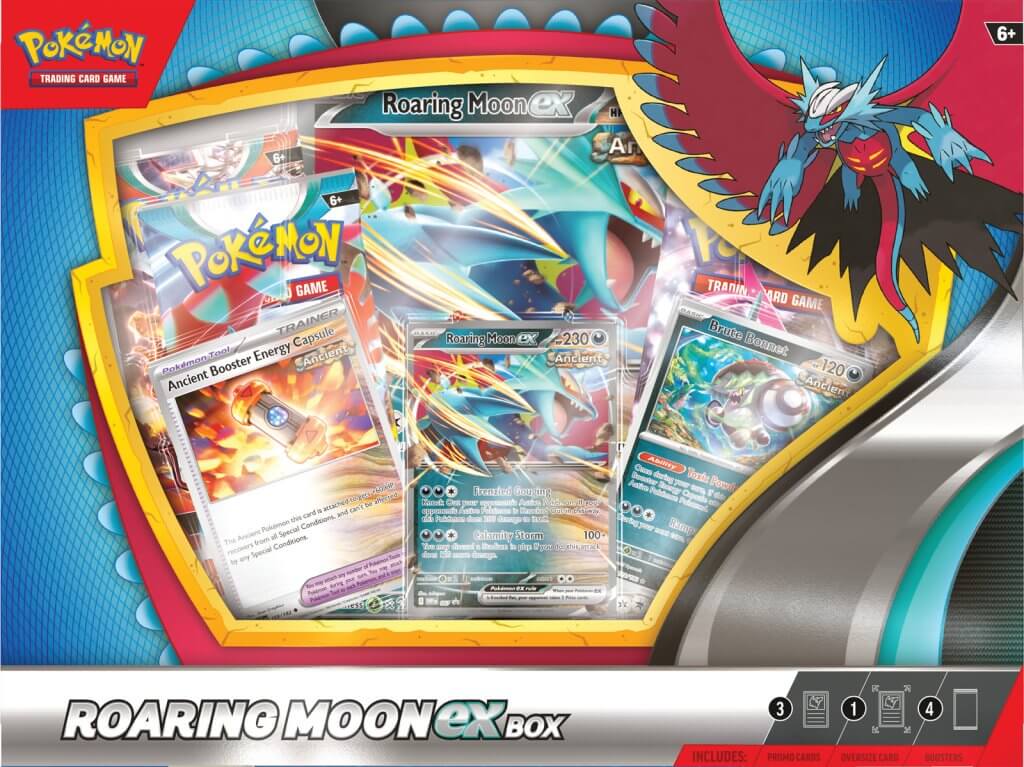 POKÉMON TCG Roaring Moon/ Iron Valiant ex Box