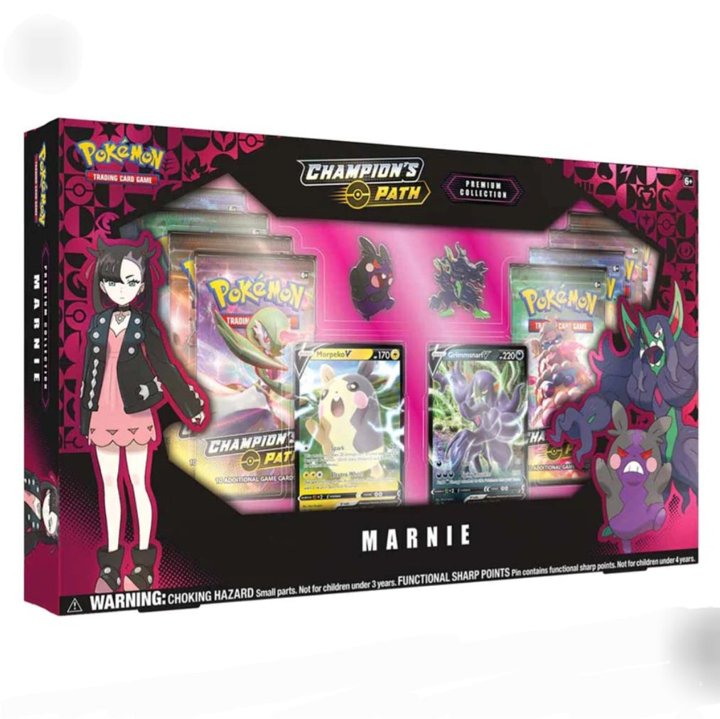 POKÉMON TCG Champion's Path Marnie Premium Collection Box