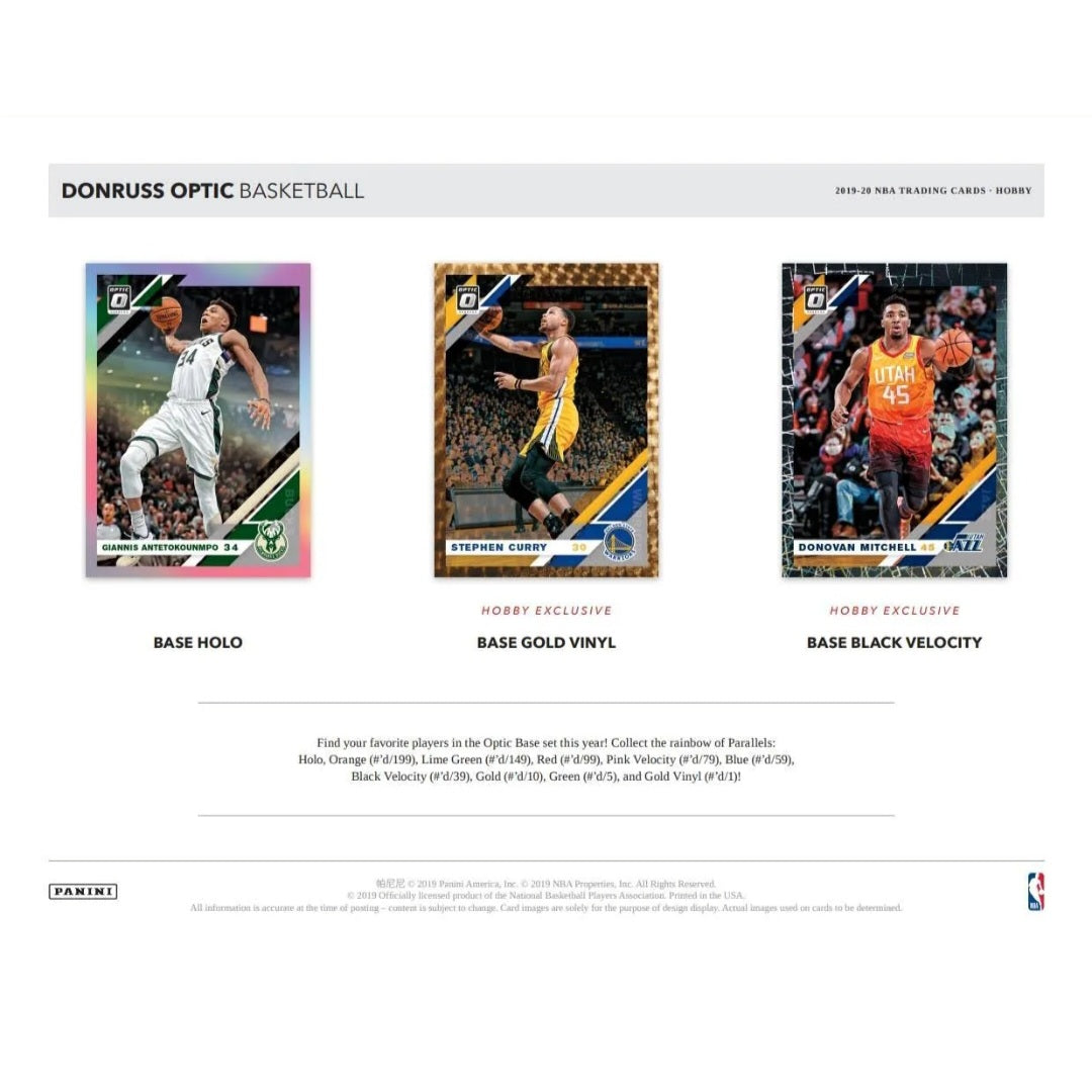 2019-20 Panini Donruss OPTIC Basketball Hobby Box