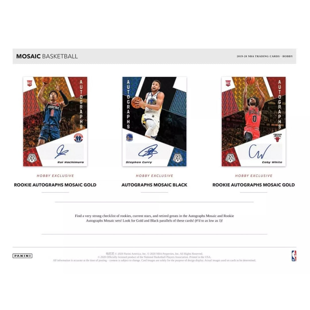 2019-20 Panini Mosaic Basketball Hobby Box