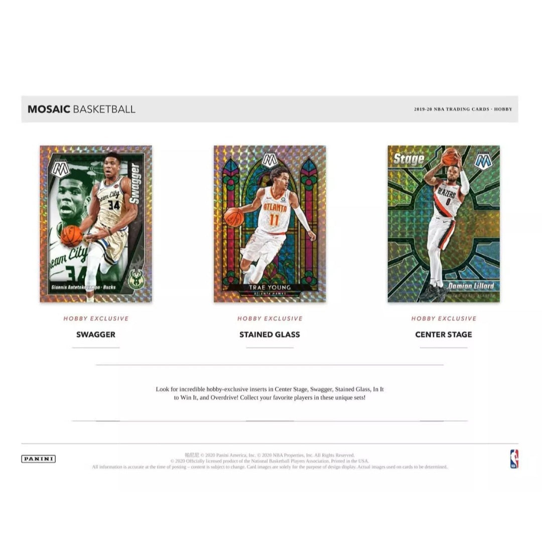 2019-20 Panini Mosaic Basketball Hobby Box