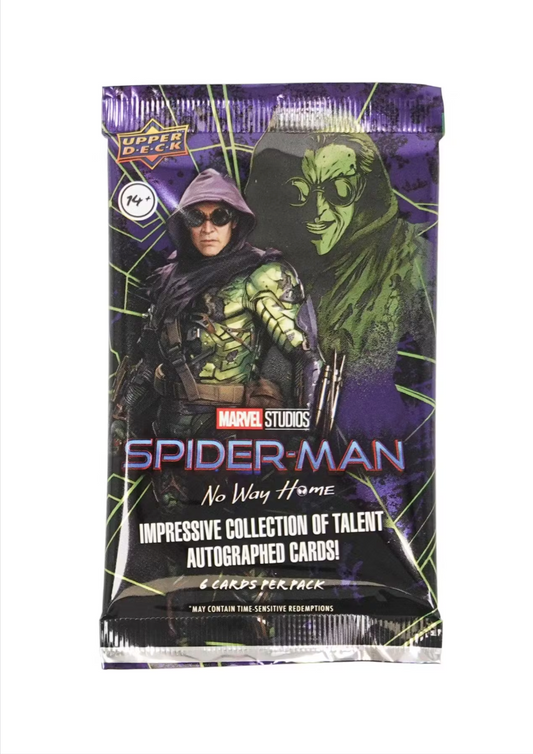 SPIDER-MAN: No Way Home - 2023 Upper Deck Movie Trading Cards Hobby Box (15 Packs) Marvel Studios