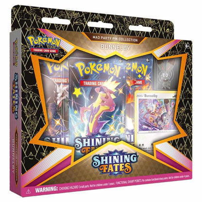 POKÉMON TCG Sword and Shield- Shining Fates Mad Party Pin Collection-assorted*