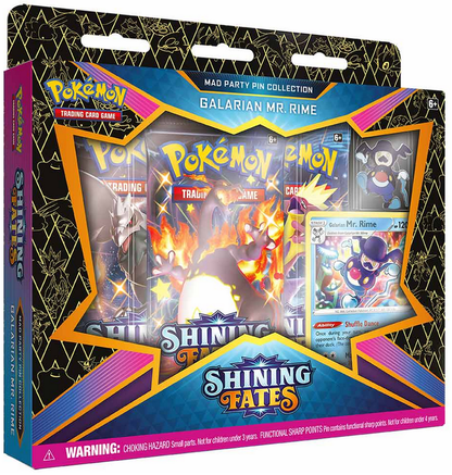 POKÉMON TCG Sword and Shield- Shining Fates Mad Party Pin Collection-assorted*