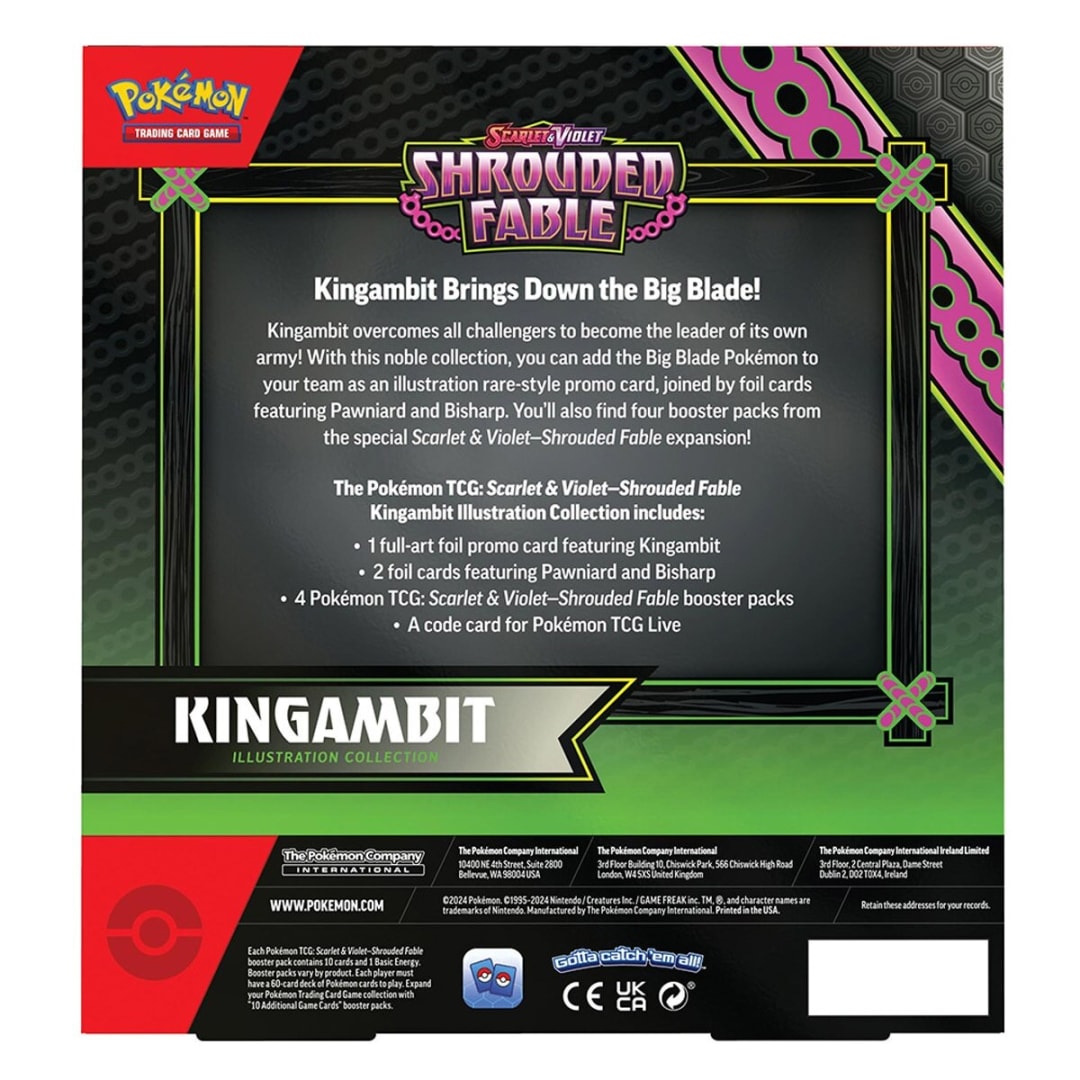 Pokemon TCG: Scarlet & Violet Shrouded Fable KINGAMBIT Illustration Collection