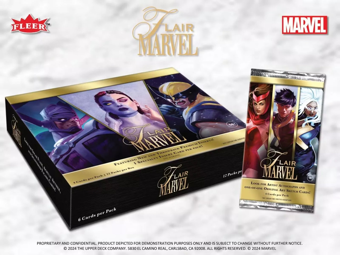 2024 UD Flair Marvel Entertainment Hobby Box