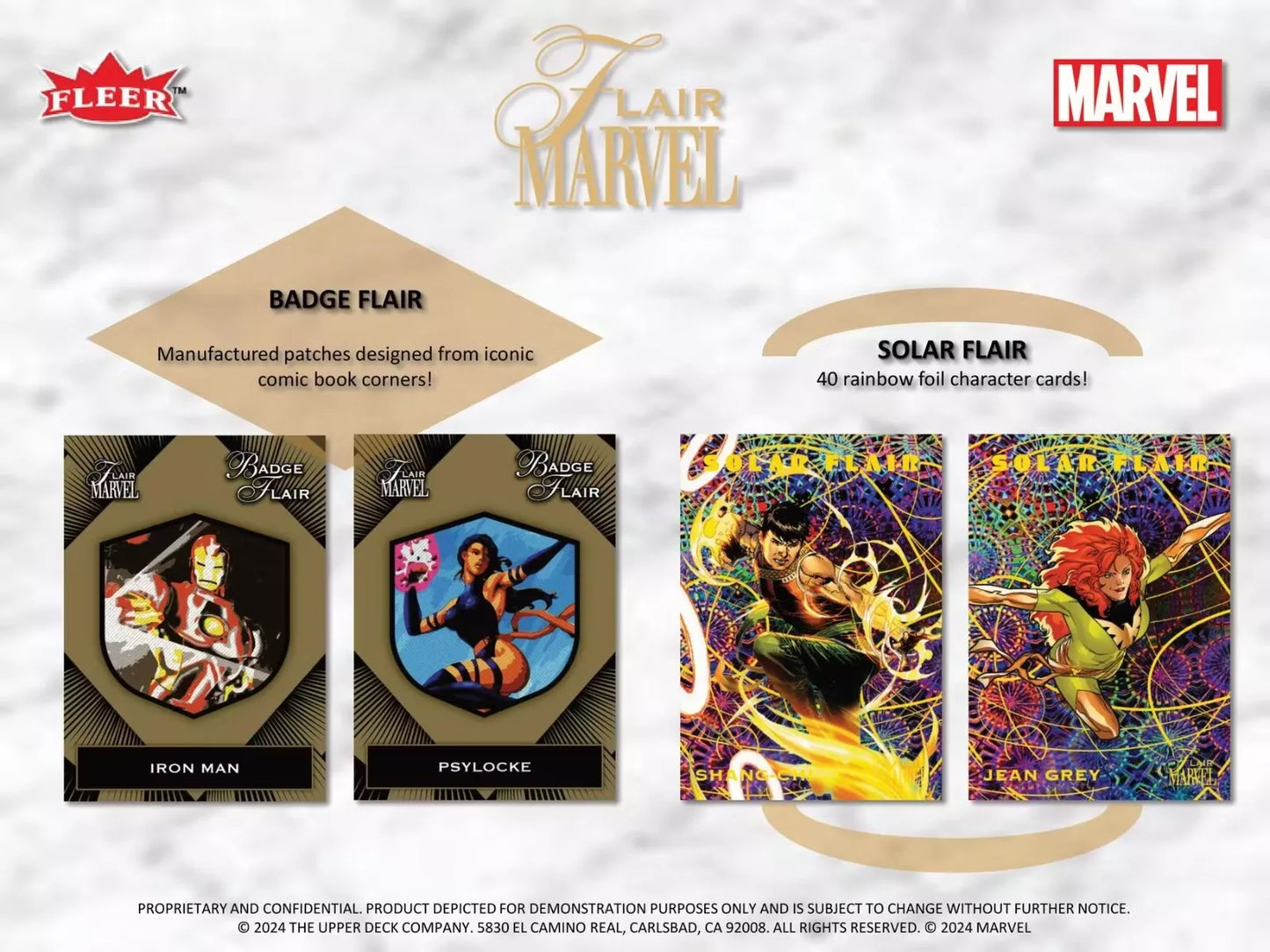 2024 UD Flair Marvel Entertainment Hobby Box