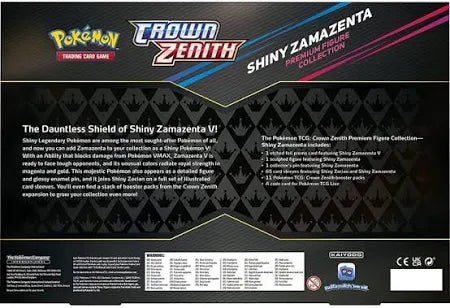 POKÉMON TCG Crown Zenith Shiny Zacian/Zamazenta Figure Box