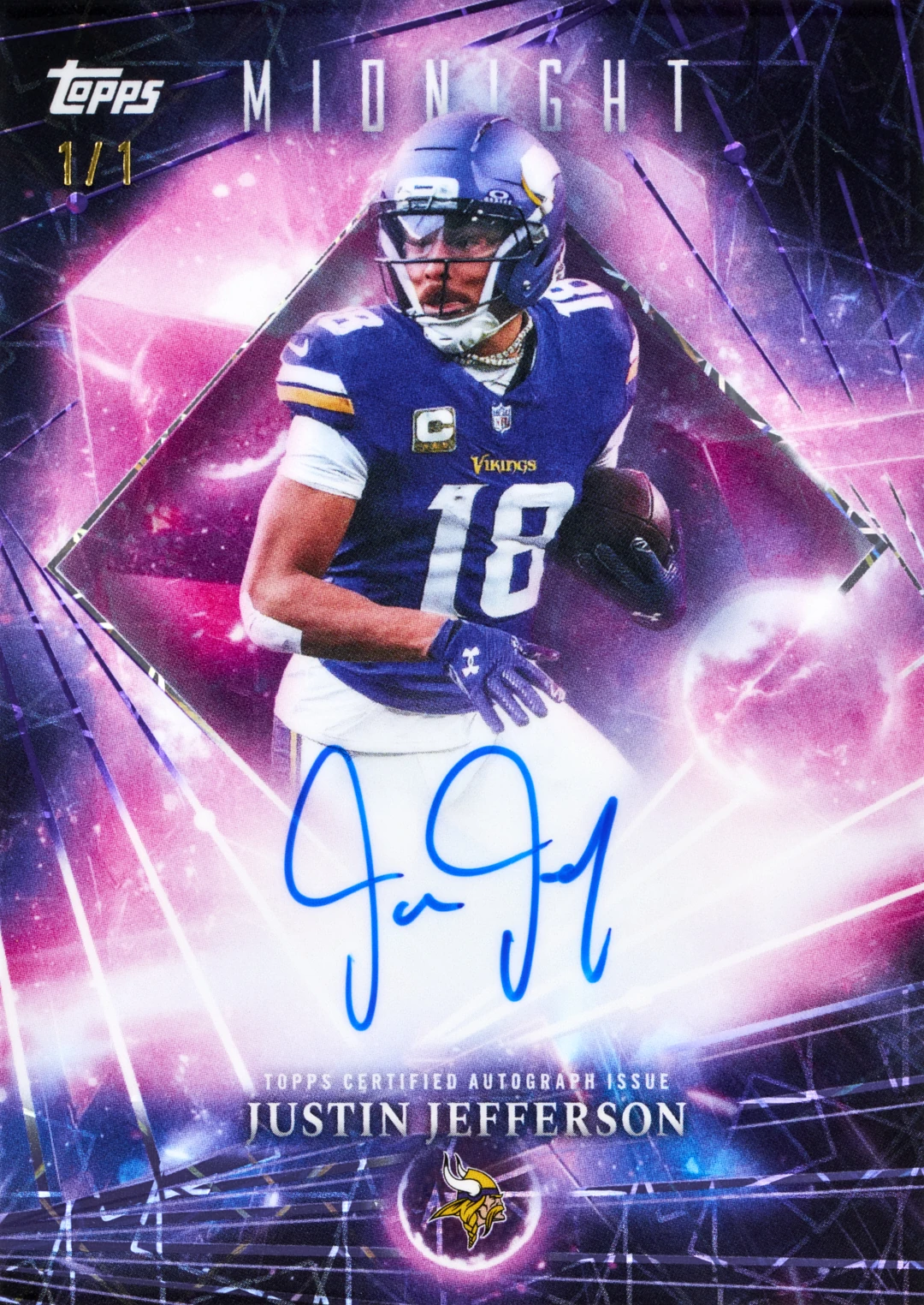 Justin Jefferson — Dark Matter Autograph