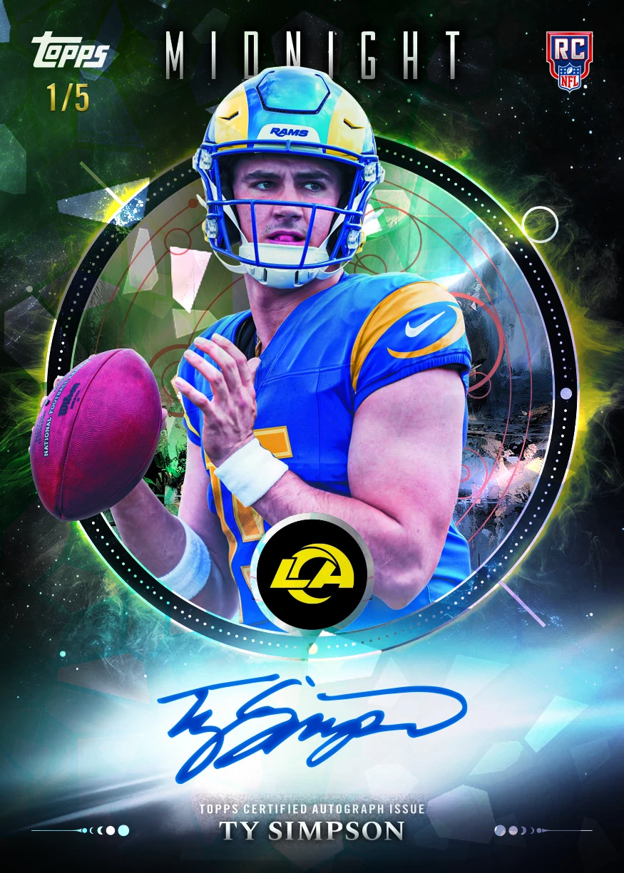 Ty Simpson — Rookie autograph · Daybreak